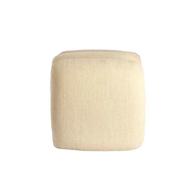 Light en Living Poef 44,5x44,5x44,5 cm LAURIE - crème