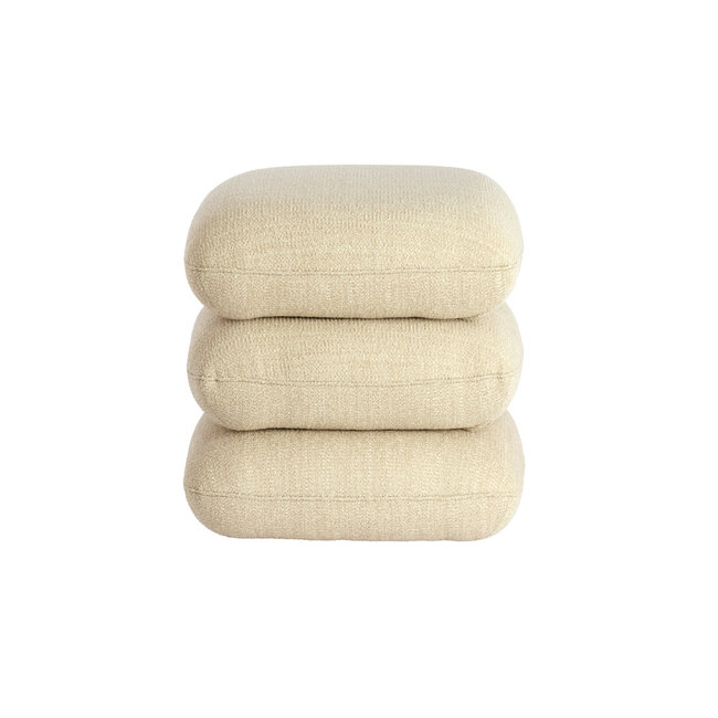 Light en Living Poef 44,5x44,5x44,5 cm LAURIE - crème