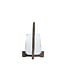 Light en Living Windlicht Ø18x26,5 cm ANOSY glas helder+hout mat d bruin