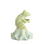 Light en Living Ornament Ø15,5x19,5 cm FROSCH keramiek lichtgroen+lichtblauw