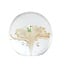 Light en Living Ornament Ø8x8 cm FLOWER glas lichtroze+groen