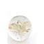 Light en Living Ornament Ø8x8 cm FLOWER glas lichtroze+groen