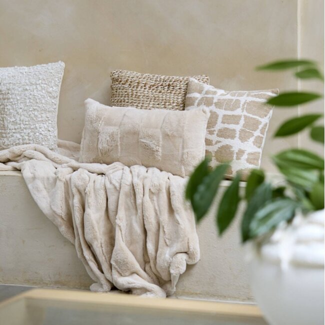 Light en Living Plaid 170x130 cm COMBARRO creme