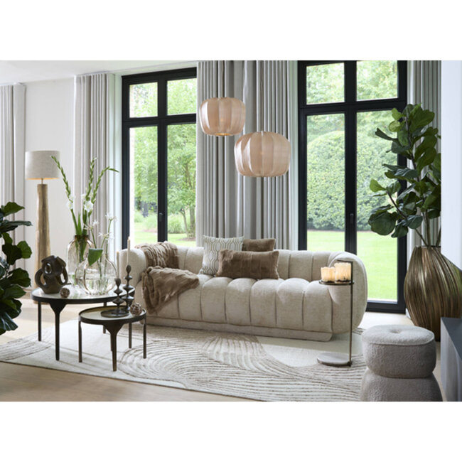 Light en Living Plaid 170x130 cm COMBARRO lichtbruin