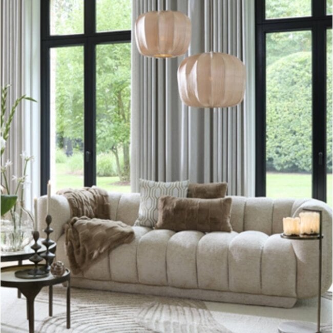 Light en Living Plaid 170x130 cm COMBARRO lichtbruin