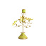 Light en Living Kandelaar 35,5x18x37,5 cm BUTTERFLY lichtgroen+lichtgoud
