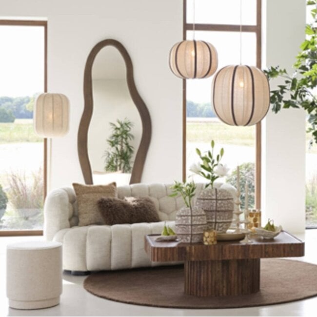 Light en Living Vloerlamp SOLUNE Ø35x165 cm Naturel + Crème
