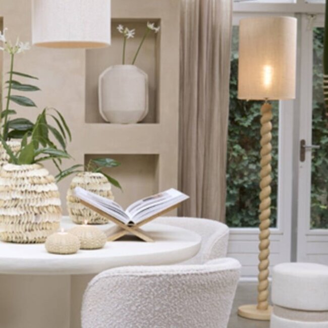Light en Living Vloerlamp Ø30x138 cm NANNO hout mat naturel