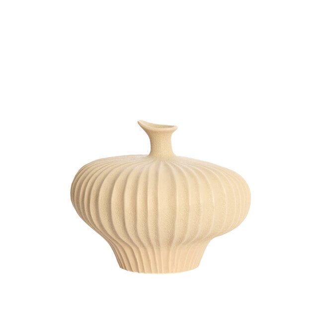 Light en Living Vaas deco  23x22,5x18 cm NEVANO mat perzik