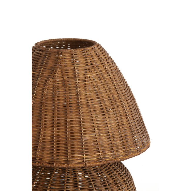 Light en Living Tafellamp Ø27,5x35 cm MAVON rattan donkerbruin