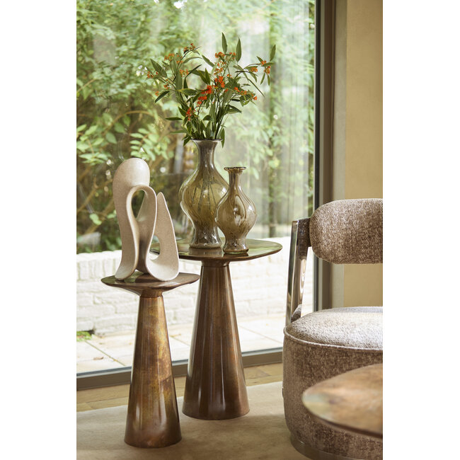 Light en Living Ornament op voet 20,5x19x39 cm ZAZINA taupe
