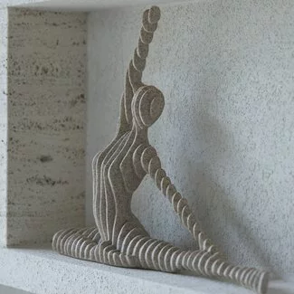 Light en Living Ornament 30x6x24 cm ZENNE taupe