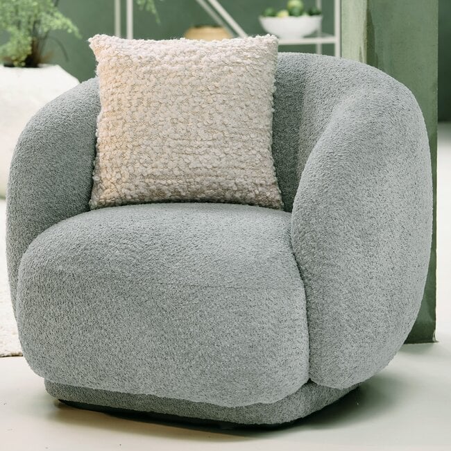 Light en Living Kussen 45x45 cm HUMADA bouclé naturel
