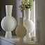 Light en Living Vaas deco  Ø14x40 cm cm KAVANSI mat creme
