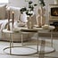 Light en Living Salontafel S/2 Ø65x38+Ø75x42 cm SADAR zand+l bruin gespikkld