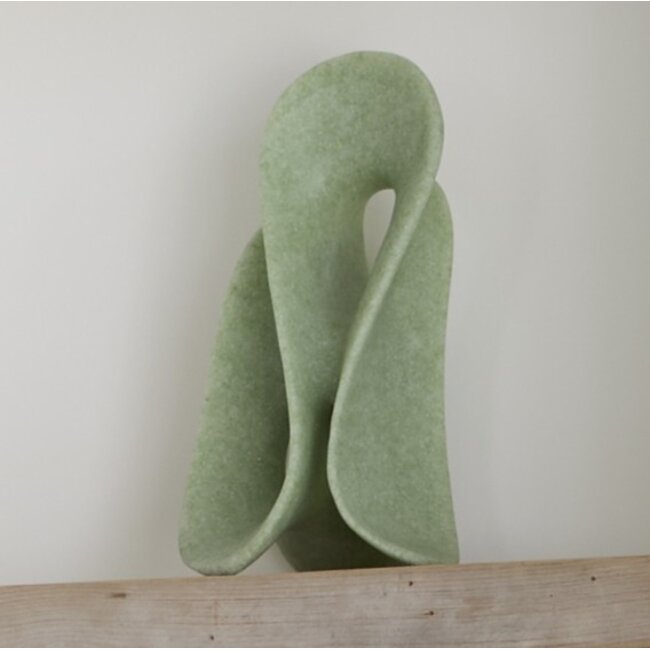 Light en Living Ornament op voet 20,5x19x39 cm ZAZINA groen