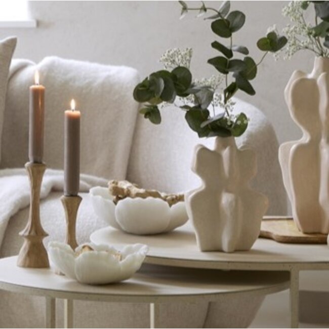 Light en Living Schaal 25,5x24x9,5 cm FRESIA crème