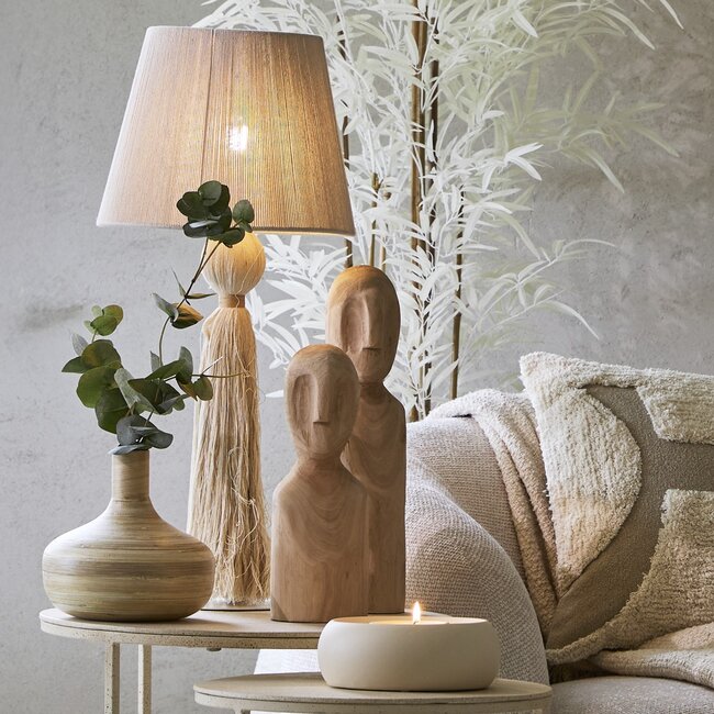 Light en Living Tafellamp Ø31x70 cm ESPINO  crème+naturel