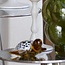 Light en Living Ornament 15,5x14,5x7 cm TURTLE glas amber+wit-zwart