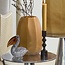 Light en Living Ornament 13x7x16,5 cm PELICAN glas zwart-wit+bruin gestreept