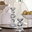 Light en Living Kaarsenhouder ITINGA glas bubbel smoke Ø9,5x15,5 cm