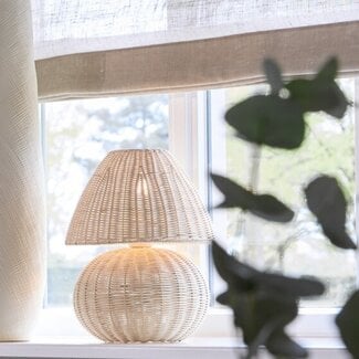 Light en Living Tafellamp Ø27,5x35 cm MAVON rattan naturel