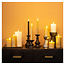 Countryfield LED Licht Dinerkaars Lyon rustiek zwart - set van 2