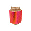 Countryfield Windlicht Bea S fuchsia/oranje