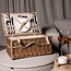 PTMD Kinzey Naturel wilgen picknickmand voor 2 personen