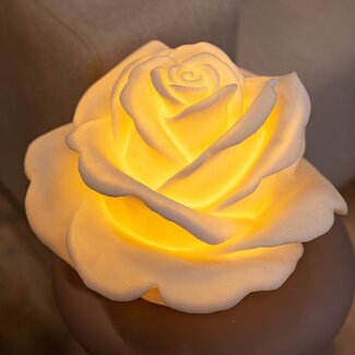 PTMD Aveda White roos LED-lamp oplaadbaar