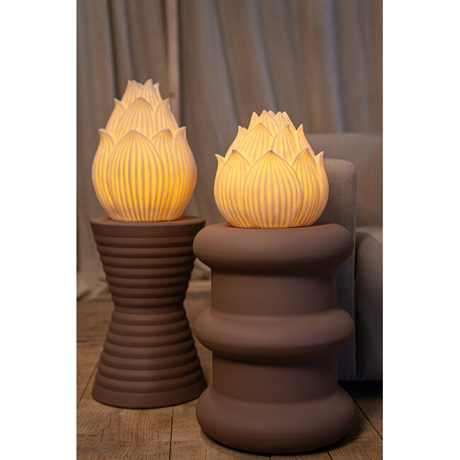 PTMD Aveda Wit Lotus hoog LED-lamp oplaadbaar