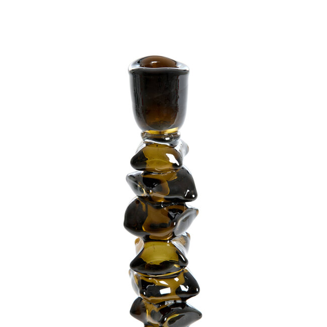 Light en Living Kandelaar Ø11x34 cm ESTIVA glas olijf groen