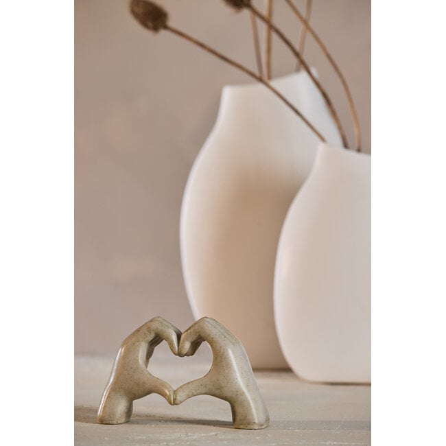 Light en Living Ornament 24,5x9,5x15 cm HANDS taupe  grijs