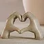 Light en Living Ornament 24,5x9,5x15 cm HANDS taupe  grijs