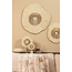 PTMD Kussen Divvo Beige brede rib vierkant