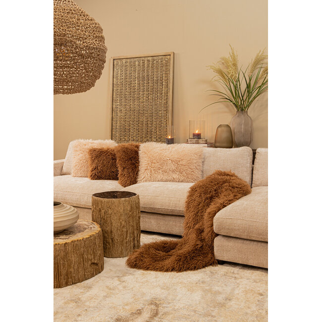 PTMD Kussen Rexx Beige vierkant