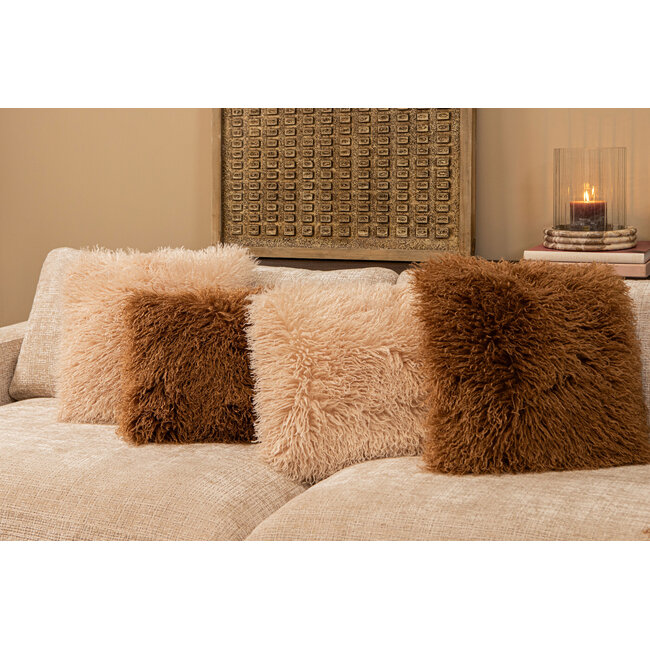 PTMD Kussen Rexx Beige vierkant