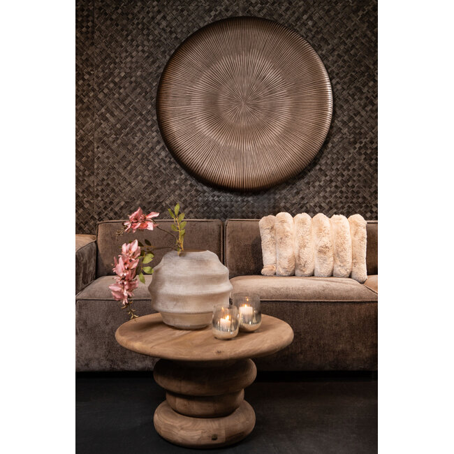 PTMD Wandplaneel Toran Brons MDF rond  gestreept L