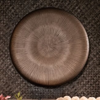 PTMD Wandplaneel Toran Brons MDF rond  gestreept L