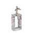PTMD Ornament Aleria Beige viooldame op marmeren voetstuk