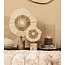 PTMD Ornament Rella Beige gegoten aluminium met marmer L