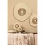 PTMD Wandpaneel Rella Beige gegoten aluminium met centrale steen L