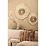 PTMD Wandpaneel Rella Beige gegoten aluminium met centrale steen L