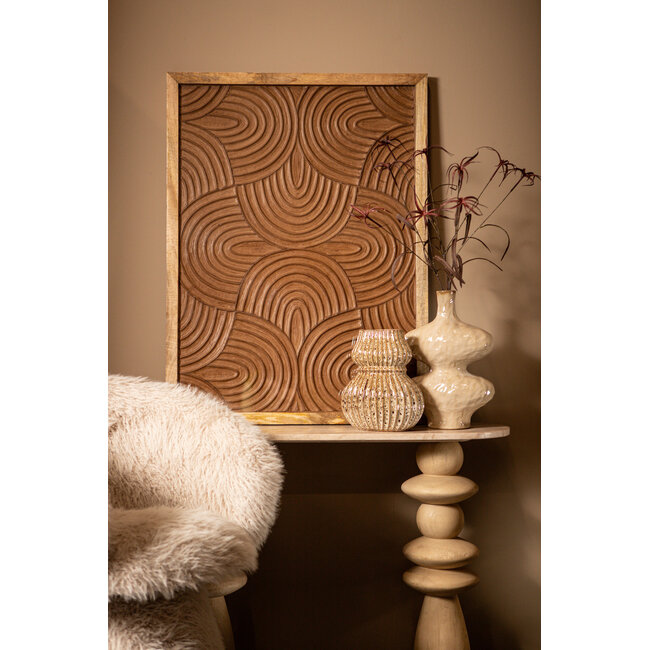 PTMD Wandpaneel Elasah Bruin met swirl patroon