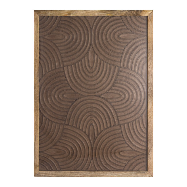 PTMD Wandpaneel Elasah Bruin met swirl patroon