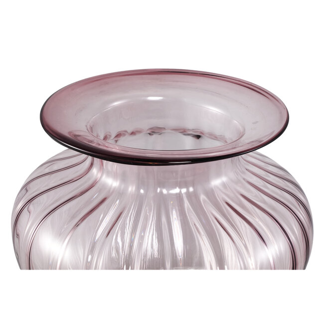 PTMD Vaas Marlisha roze glas groot rond