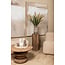 PTMD Vaas Anvi Creme glas hoekig rond M