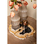 PTMD Vaas Anvi Creme glas hoekig rond L