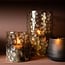 PTMD Theelicht Bridgid Bruin glas met stippen S