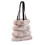 PTMD Schoudertas Divvo Beige met brede rib